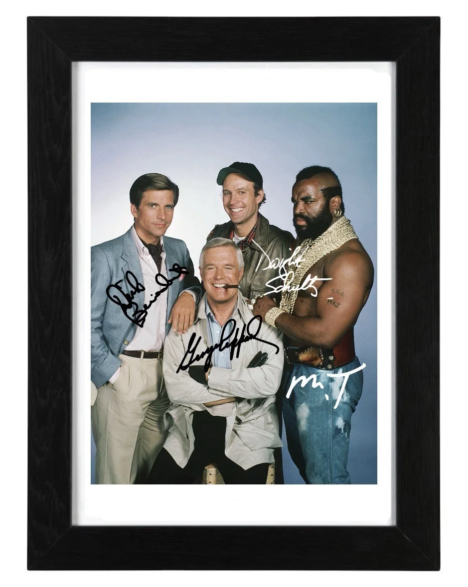 The A Team Mr T Signed Autograph PHOTO Pre Print 6x4/A4/ Framed, изображение 2