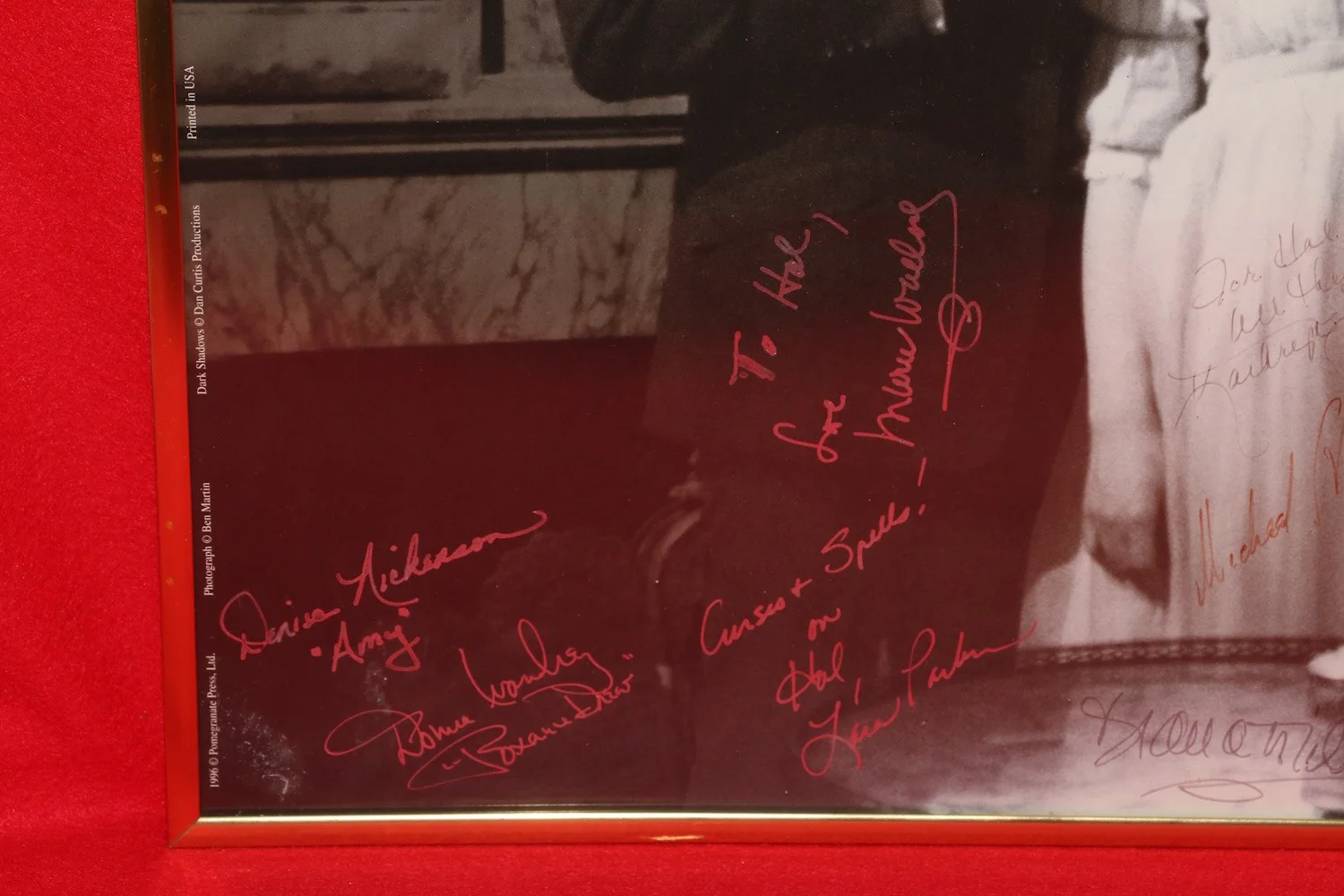 Dark Shadows 30th Anniversary Cast Signed Autographed Poster Selby Stroka, image 2