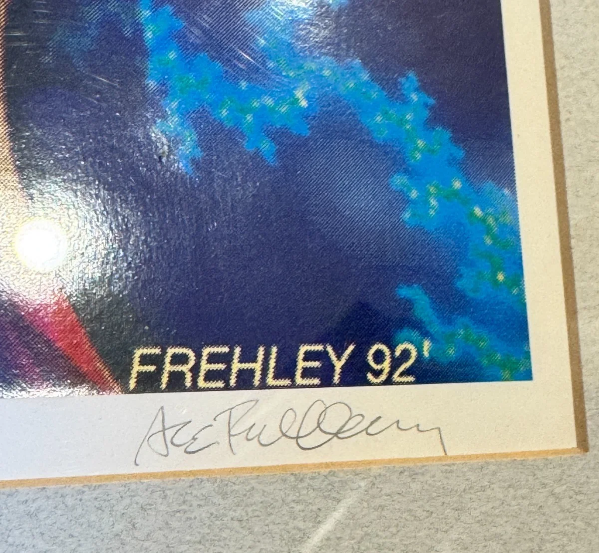 SIGNED ACE FREHLEY PRINT AUTOGRAPHED AND NUMBERED BY ACE, image 3