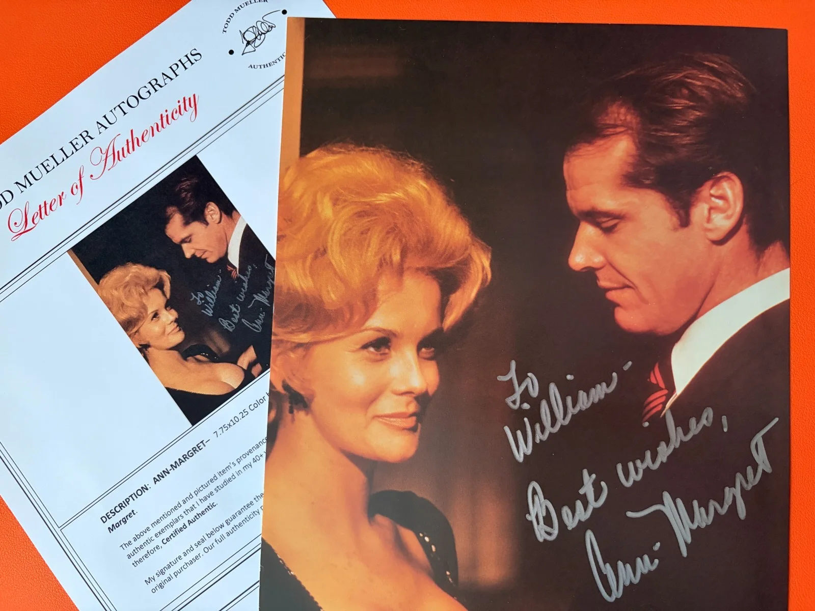 ANN-MARGRET — ANN-MARGRET Signed•Book Photo 7.75x10.25•Carnal Knowlege•Todd Mueller Autographs, изображение 2