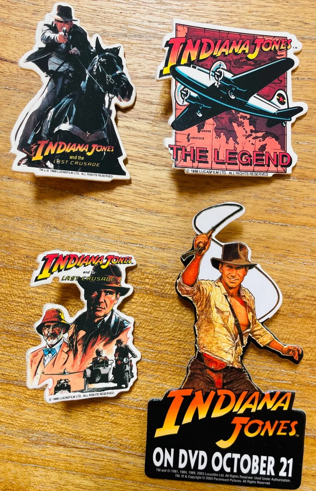 INDIANA JONES - Set of 14 Vintage Button Badges - Lucasfilm Ltd etc. 1981 - 2003, изображение 3