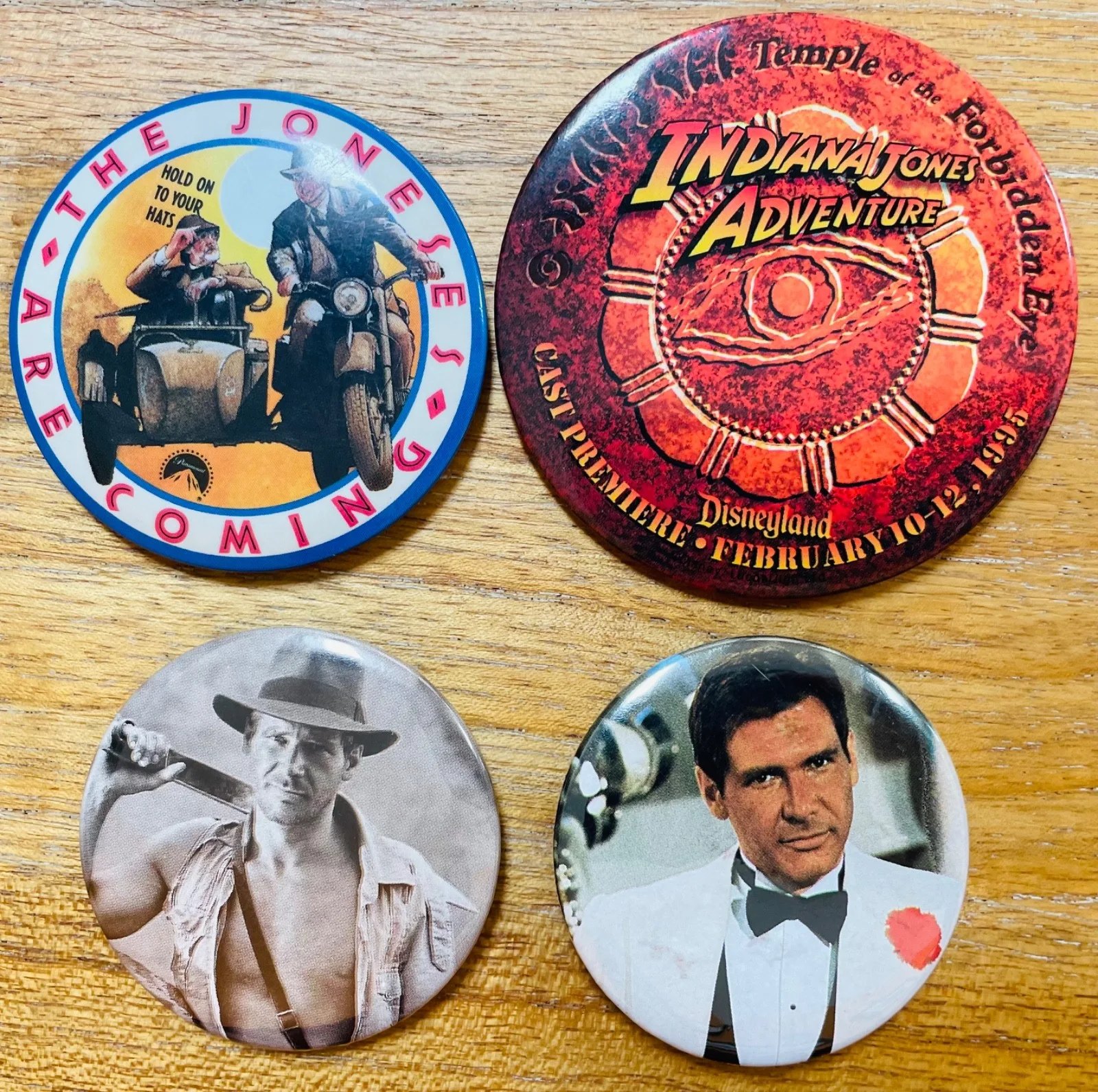 INDIANA JONES - Set of 14 Vintage Button Badges - Lucasfilm Ltd etc. 1981 - 2003, изображение 5