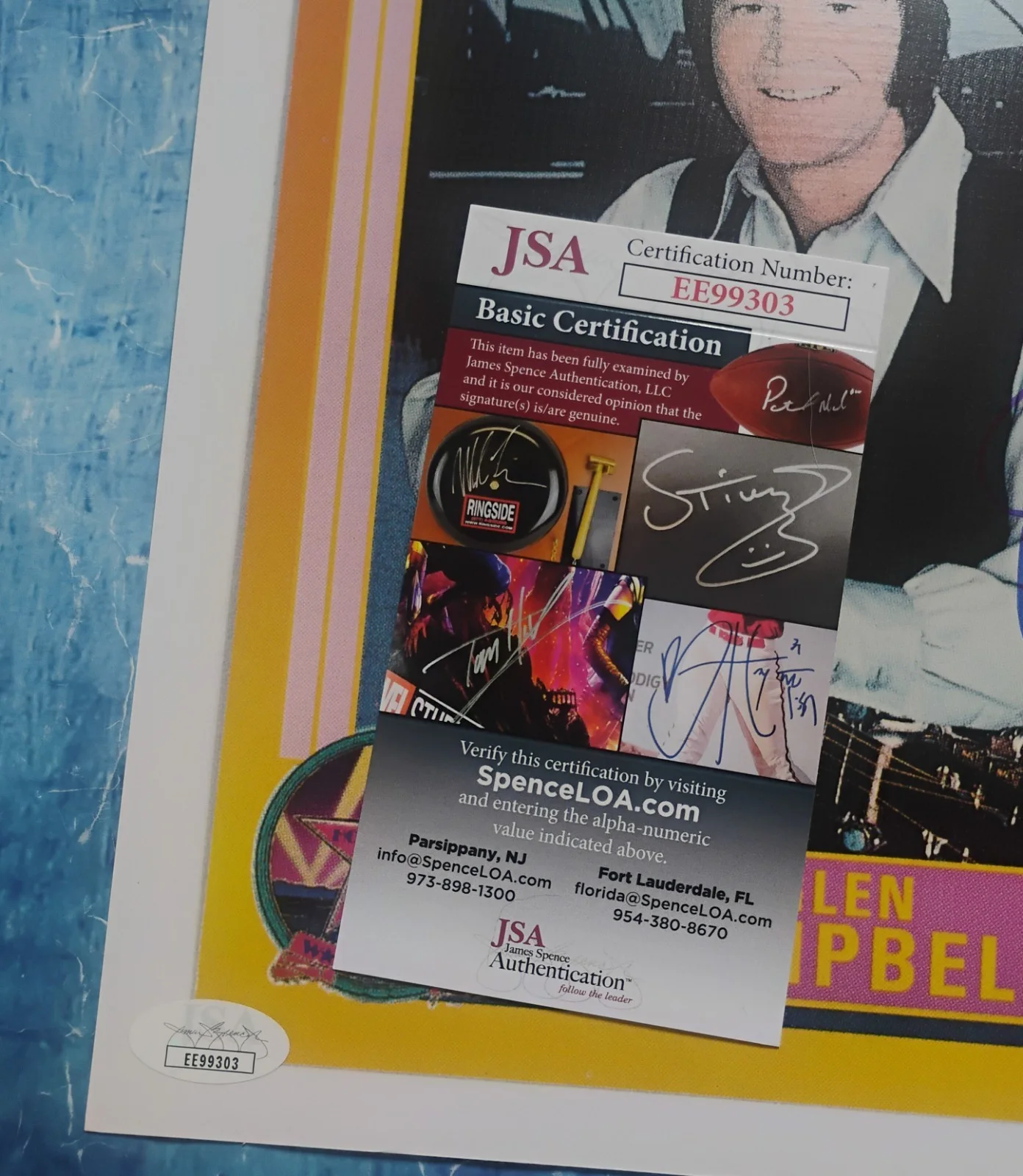 Glen Campbell Hand Signed Autograph Photo JSA COA - NO US TARIFFS, image 4
