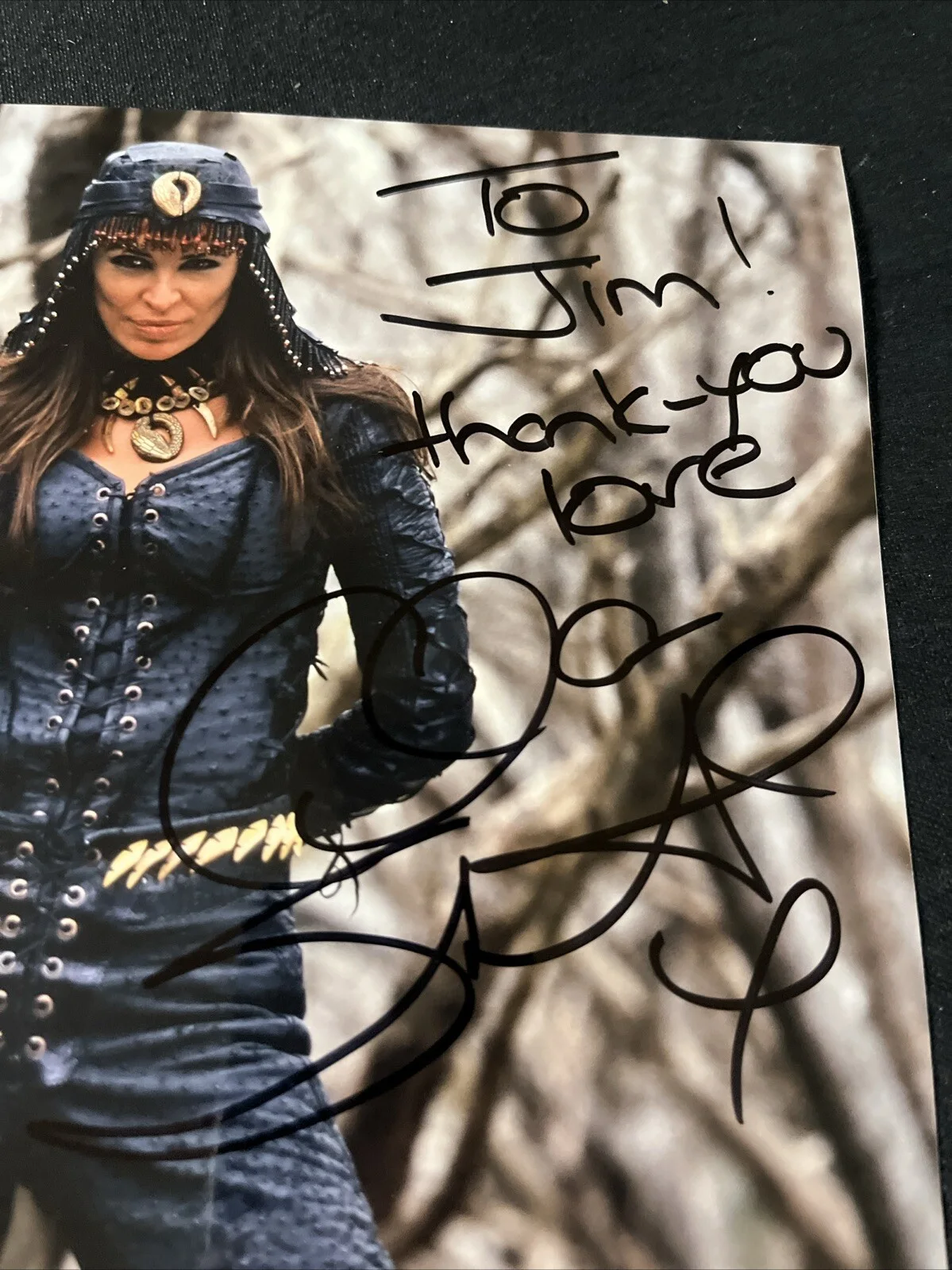 CLAIRE STANSFIELD Xena Warrior Princess SIGNED 8x10 Photo JSA COA, изображение 2