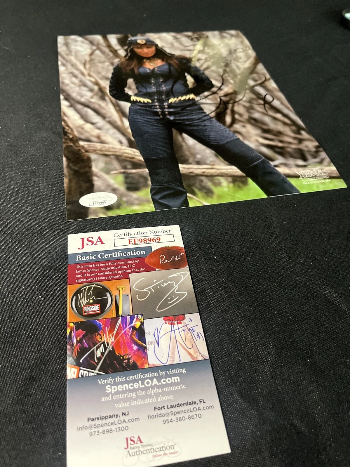 CLAIRE STANSFIELD Xena Warrior Princess SIGNED 8x10 Photo JSA COA, изображение 4