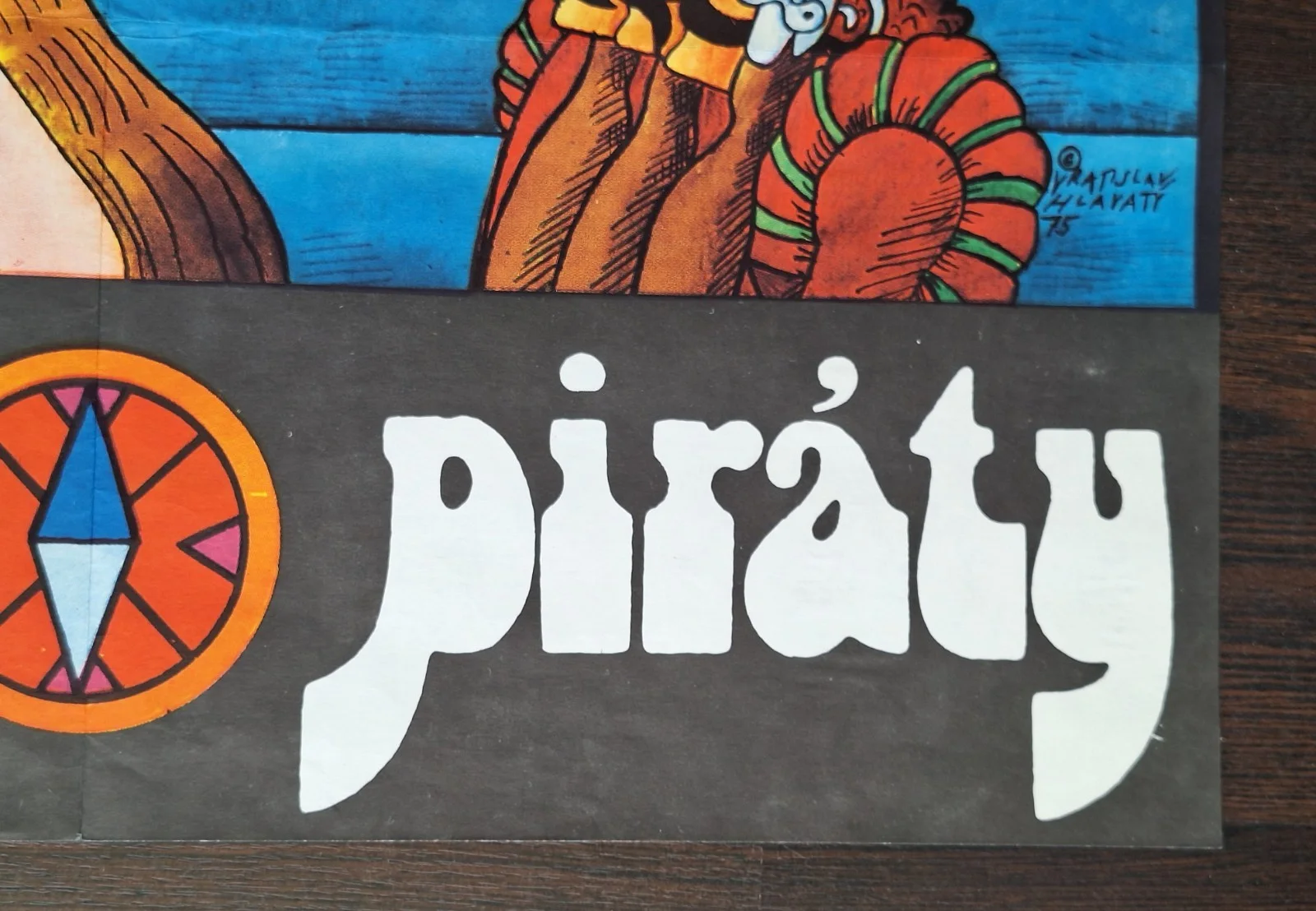 MEZI PIRATY, PIRATE KID 1971, ORIGINAL A1 CZECH MOVIE POSTER, VRATISLAV HLAVATY, изображение 5