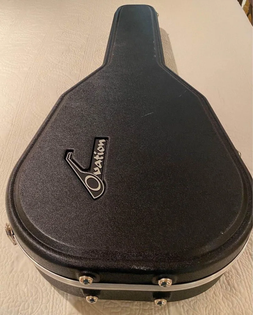 OVATION Acoustic Electric Guitar + Case Signed By Melissa Etheridge Celebrity, image 5
