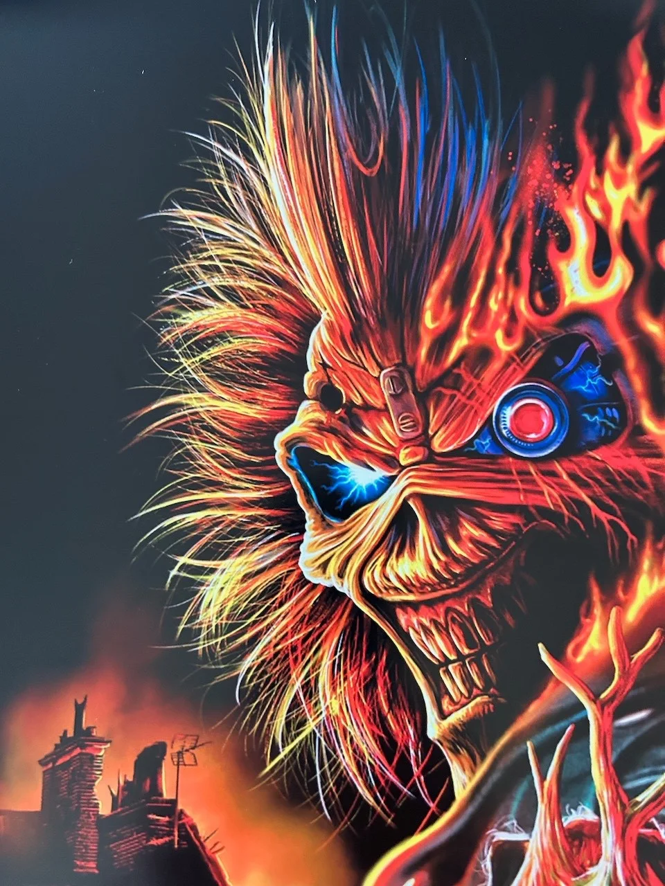 Poster Iron Maiden Burning Ambition size 430mm x 640mm (Bit bigger than A2), изображение 2