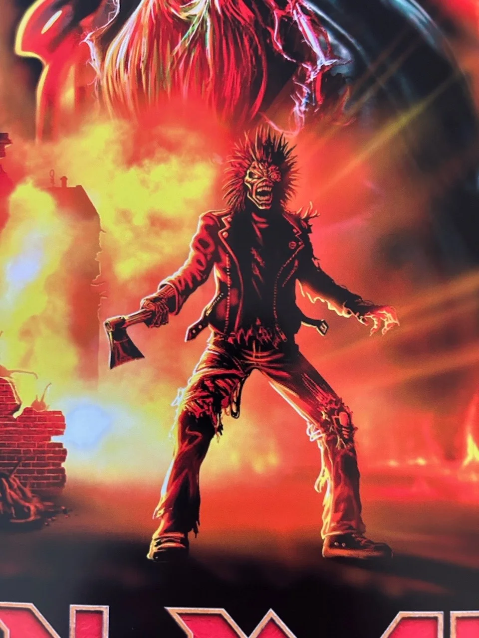 Poster Iron Maiden Burning Ambition size 430mm x 640mm (Bit bigger than A2), изображение 4