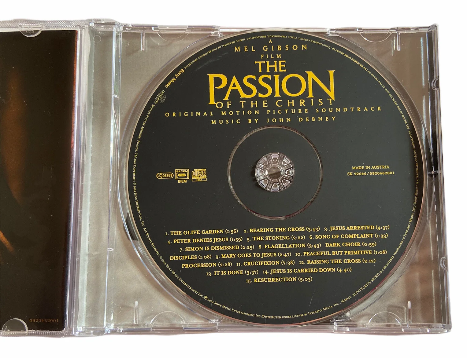 Passion of the Christ - Original Motion Picture Soundtrack CD 2004 John Debney, изображение 4