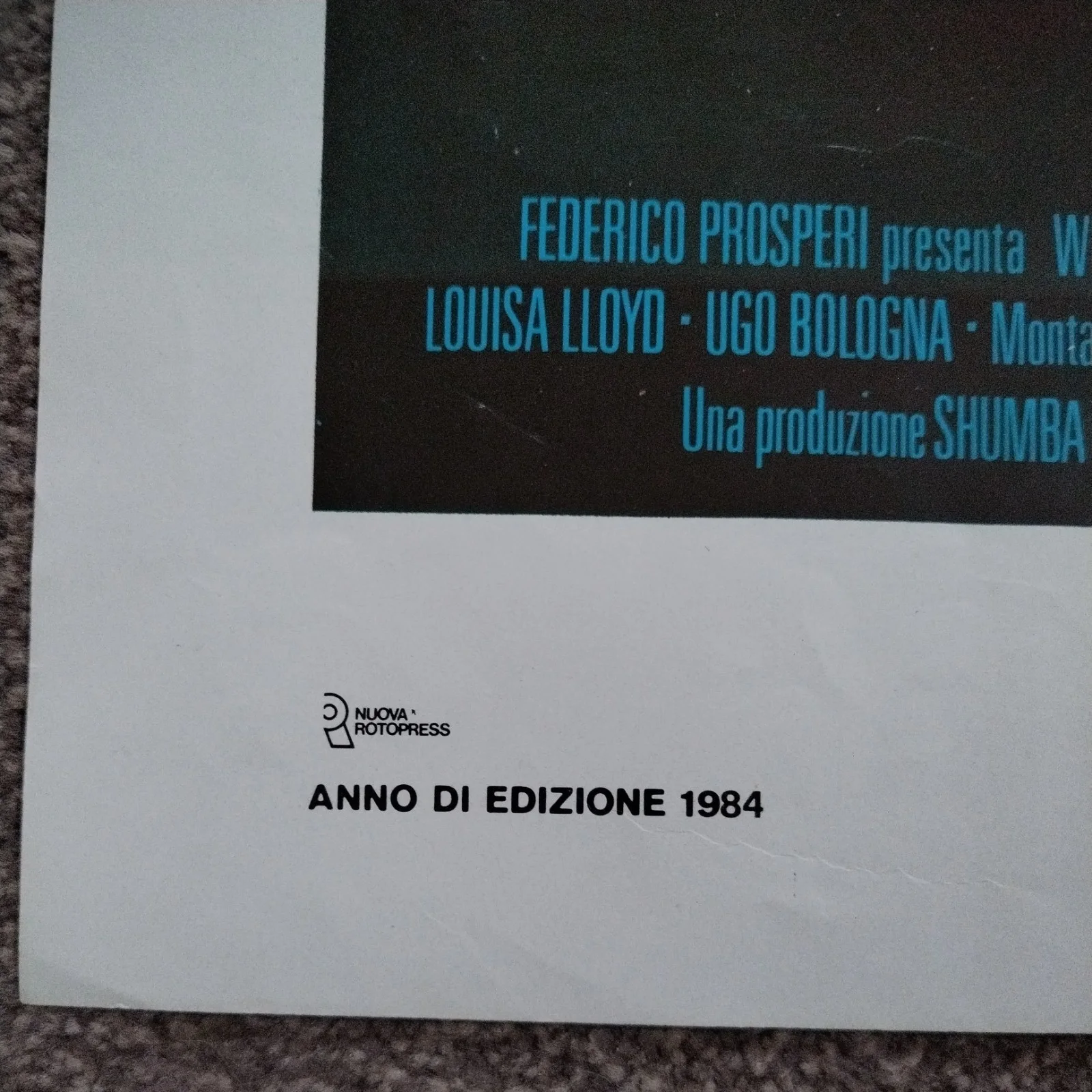 Wild Beasts / Belve Feroci Original Italian Locandina Poster, изображение 5