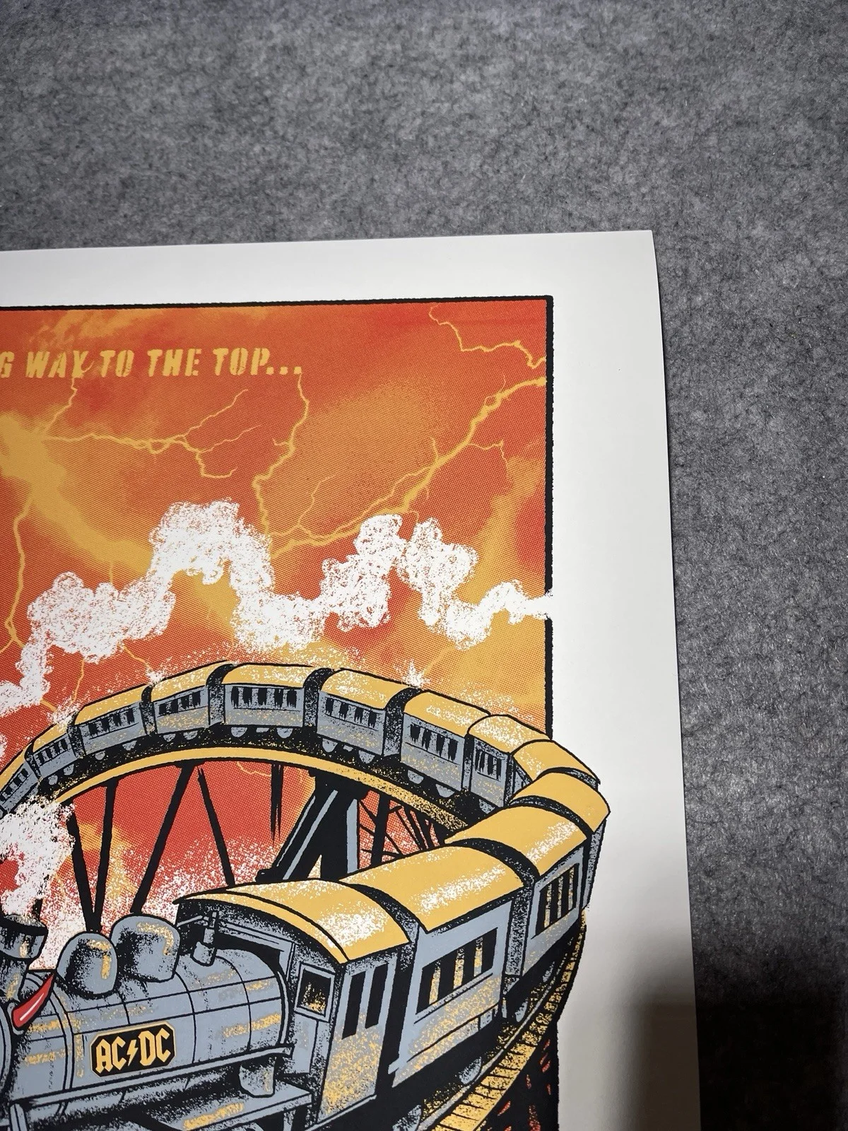 AC/DC TEXAS Poster 44/100 2025 Power Up Tour Metallic Ink Variant Authentic, изображение 5