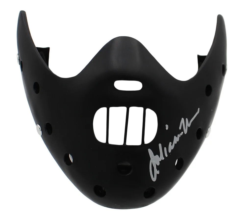 Julianne Moore — Julianne Moore Signed Hannibal Black Costume Mask, image 2
