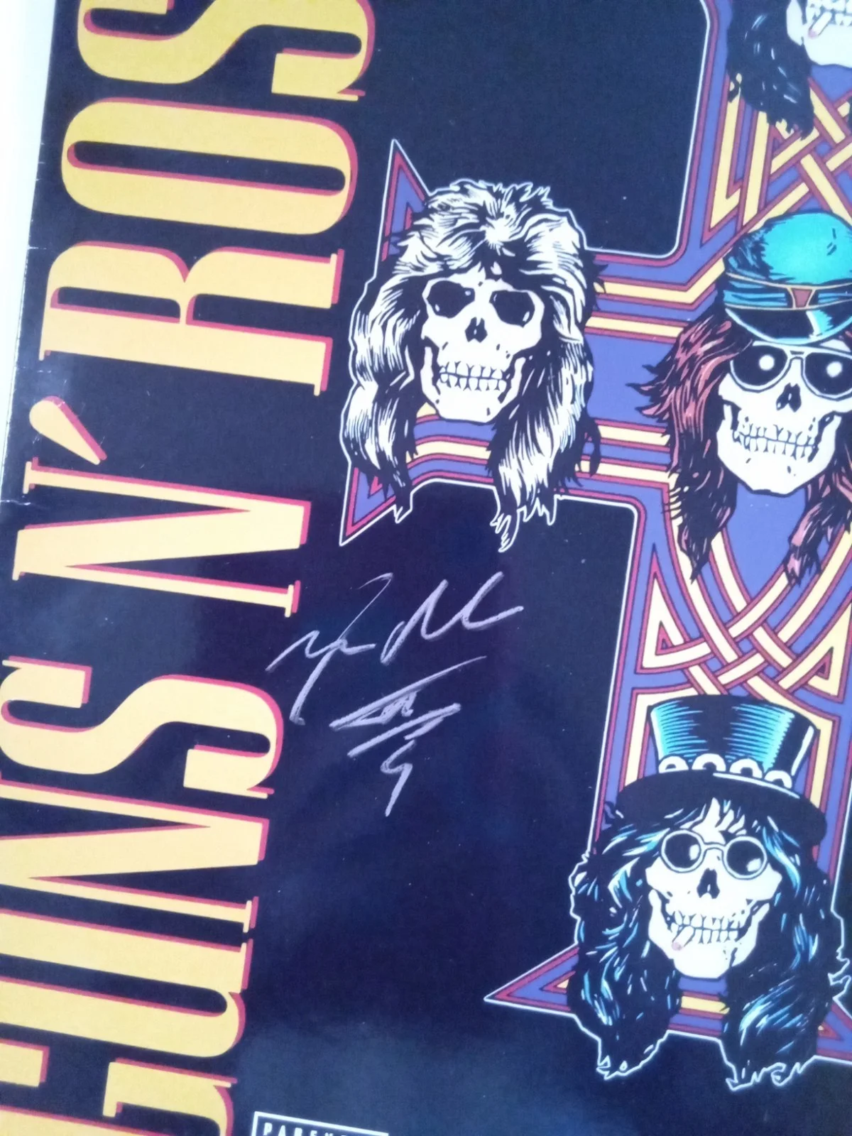 Steven Adler 2x Signed Auto Guns N Roses Appetite For Destruction Vinyl Beckett, image 2