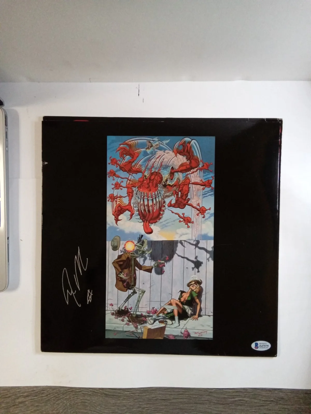 Steven Adler 2x Signed Auto Guns N Roses Appetite For Destruction Vinyl Beckett, image 5