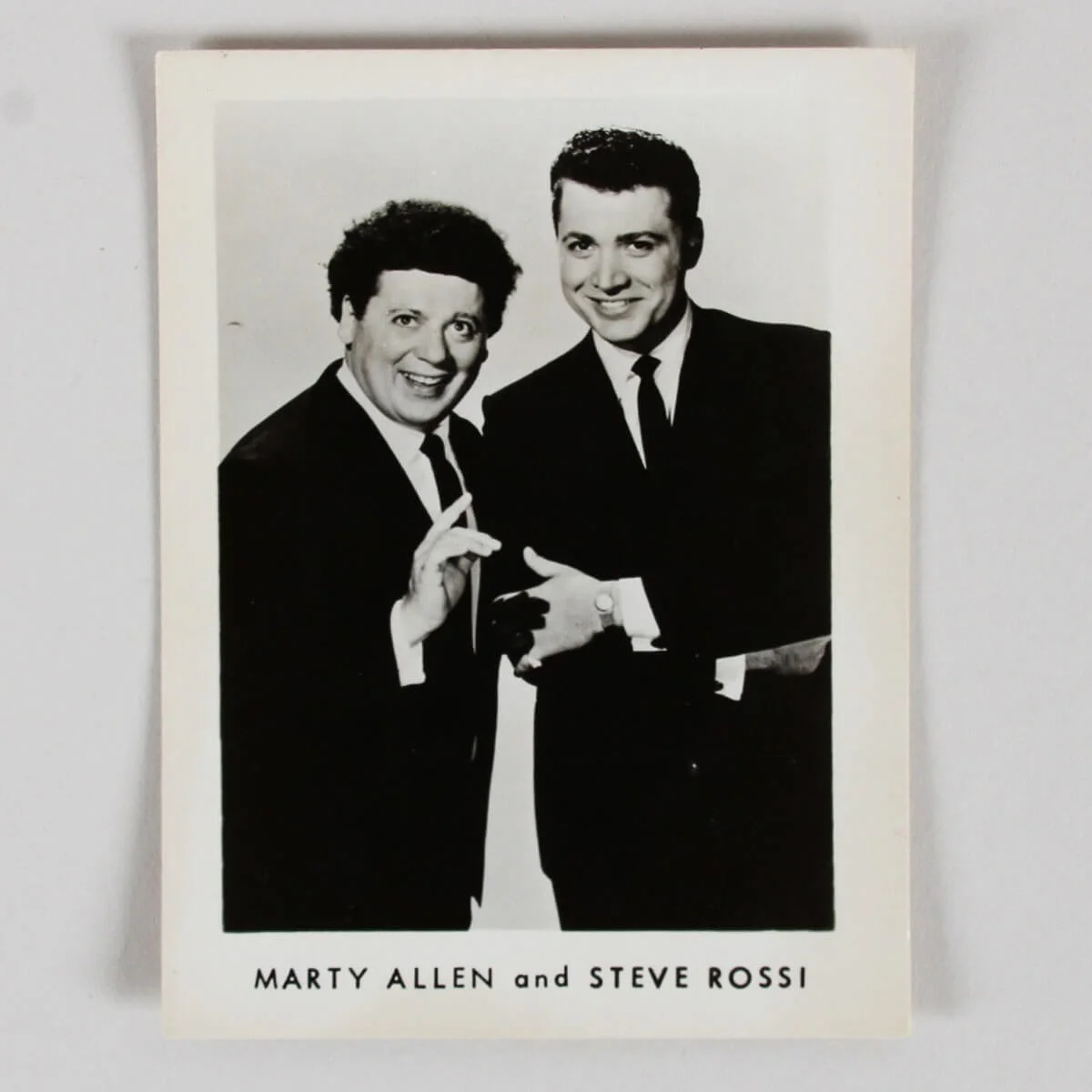 Steve Rossi Signed Photo w/ Marty Allen - COA JSA, image 3