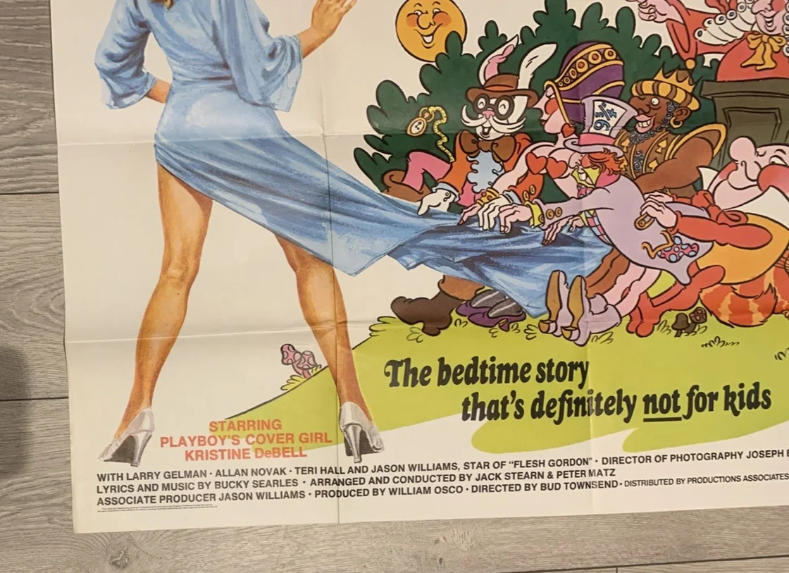 ALICE IN WONDERLAND ADU1T COMEDY 1976 ORIGINAL UK QUAD EXCELLENT CONDITION, image 5