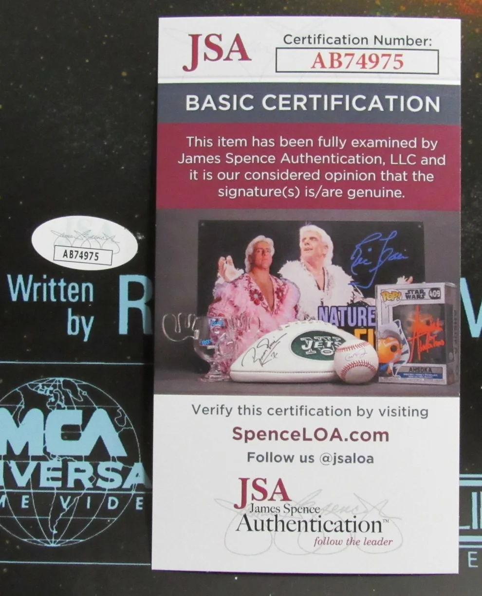 "Back to the Future" Multi-Autographed by 4 Actors 27x40 Movie Poster JSA 174951, изображение 5