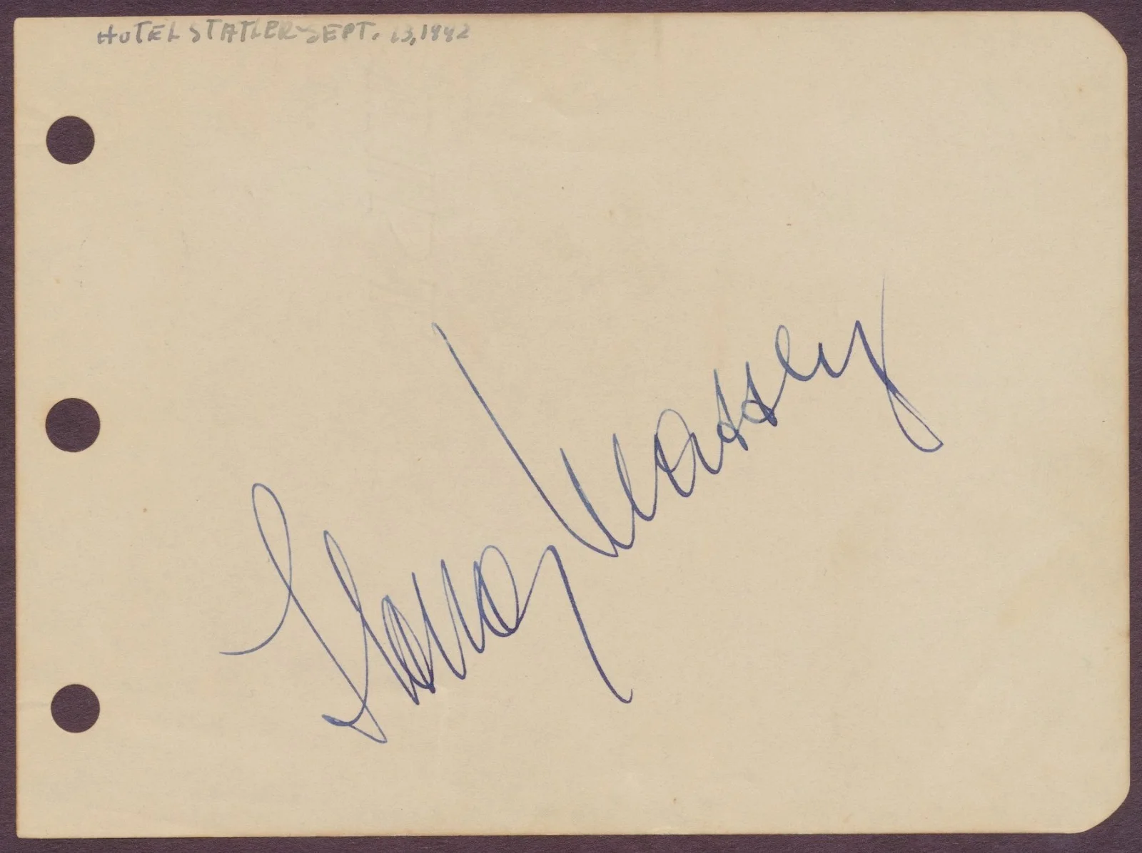 Ilona Massey autograph with press photo Frankenstein Meets the Wolf Man, изображение 2