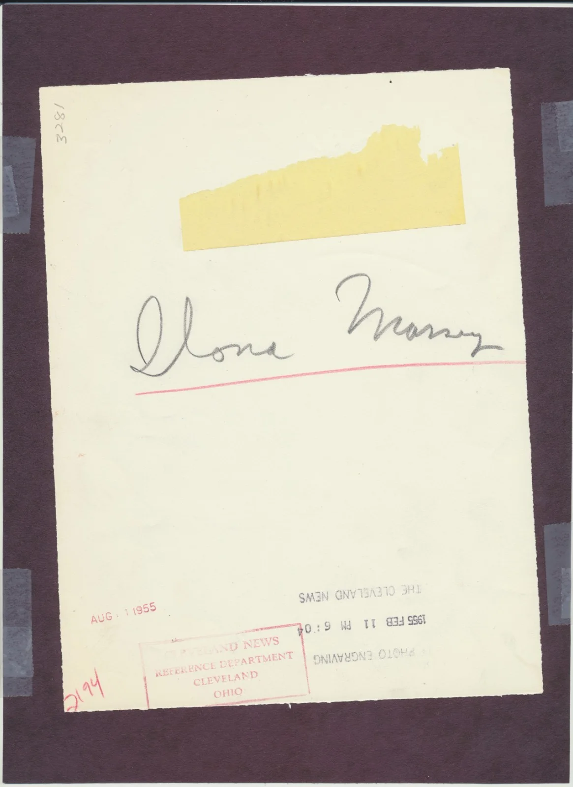 Ilona Massey autograph with press photo Frankenstein Meets the Wolf Man, изображение 4