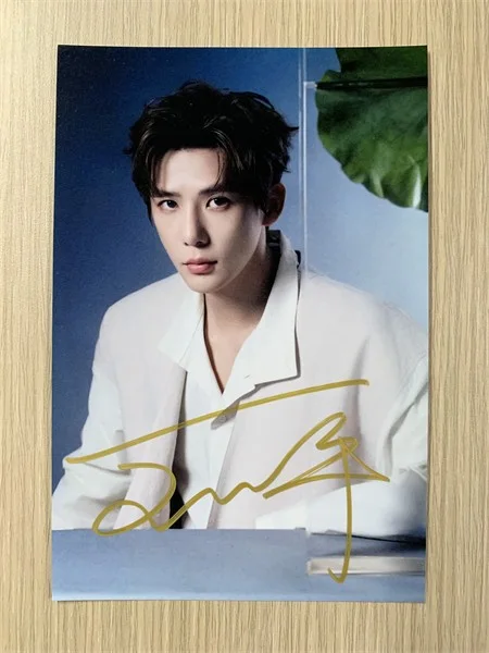 6" Wang Anyu /王安宇 Hand Signed Autographed Photo Autographs Collection Original, image 4