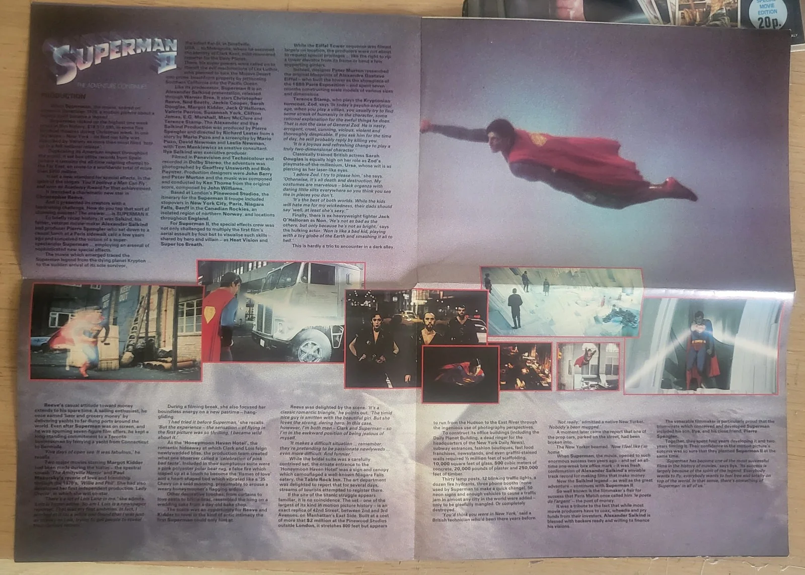 Superman II / 2 1980 Original Movie Promotional Programme UK Christopher Reeve, image 4