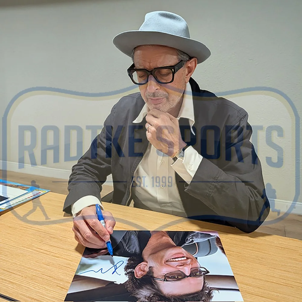 Jeff Goldblum — Jeff Goldblum Signed Unframed 11x14 Jarassic Park Photo, изображение 3