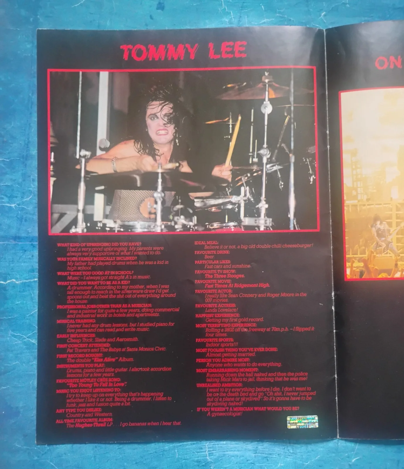 Mick Mars Hand Signed Poster JSA COA Motley Crue NO US TARIFFS, image 4