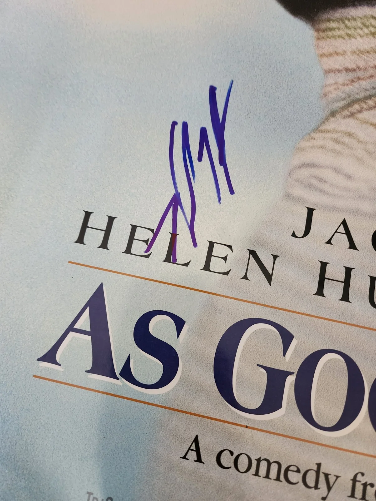 Helen Hunt Signed "As Good As It Gets" Original 27x40 Movie Poster - Beckett COA, изображение 2