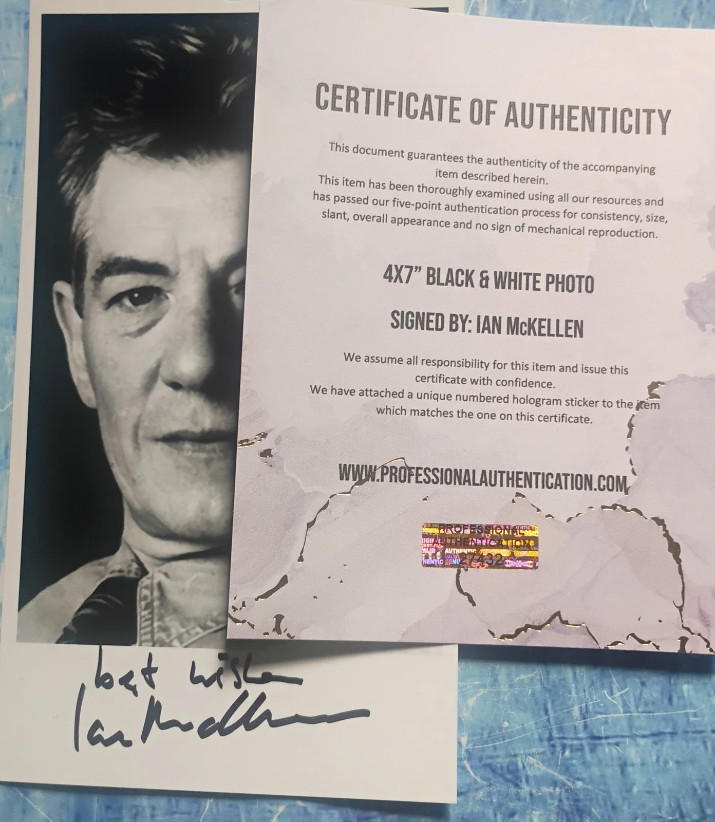 Ian McKellen Hand Signed Photo COA - NO US TARIFFS, image 4