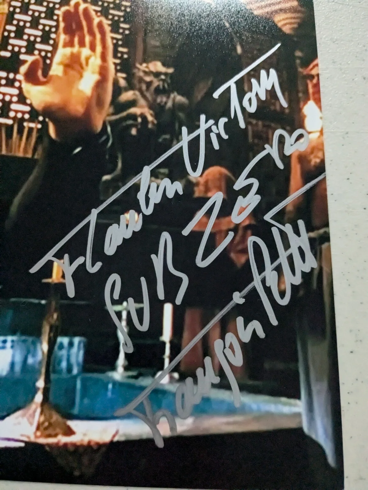 Francois PETIT Signed 8x10 PHOTO Mortal Combat Conquest Sub Zero Auto JSA COA, image 2