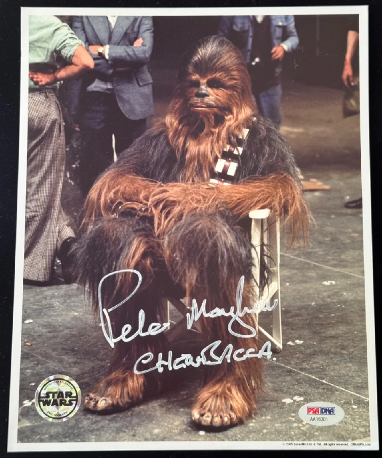 Peter Mayhew — Signed Peter Mayhew Photo STAR WARS Chewbacca 8x10 Official Pix OPX Auto PSA, изображение 2