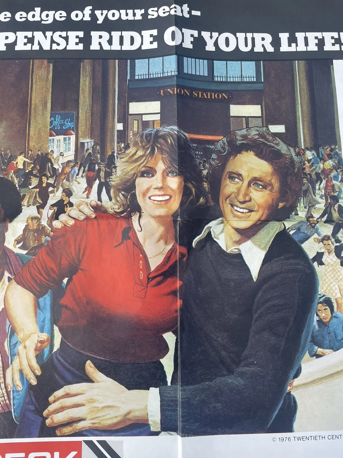 Silver Streak Original Quad Poster 1976 Richard Pryor Gene Wilder Jill Clayburgh, изображение 3