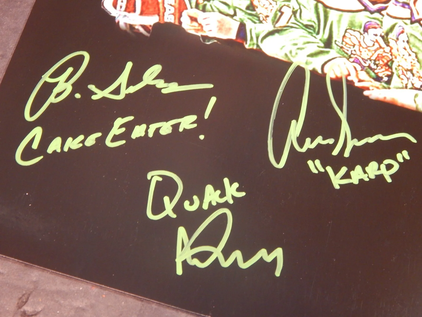 Original Cast Mighty Ducks x3 Signed Auto 8x10 Photo w/ JSA COA Karp Quack Cake, изображение 2