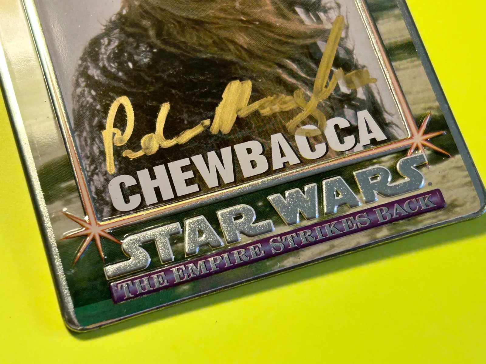 Peter Mayhew — Peter Mayhew Chewbacca Signed Autograph Card - Star Wars: Empire Strikes Back, image 2