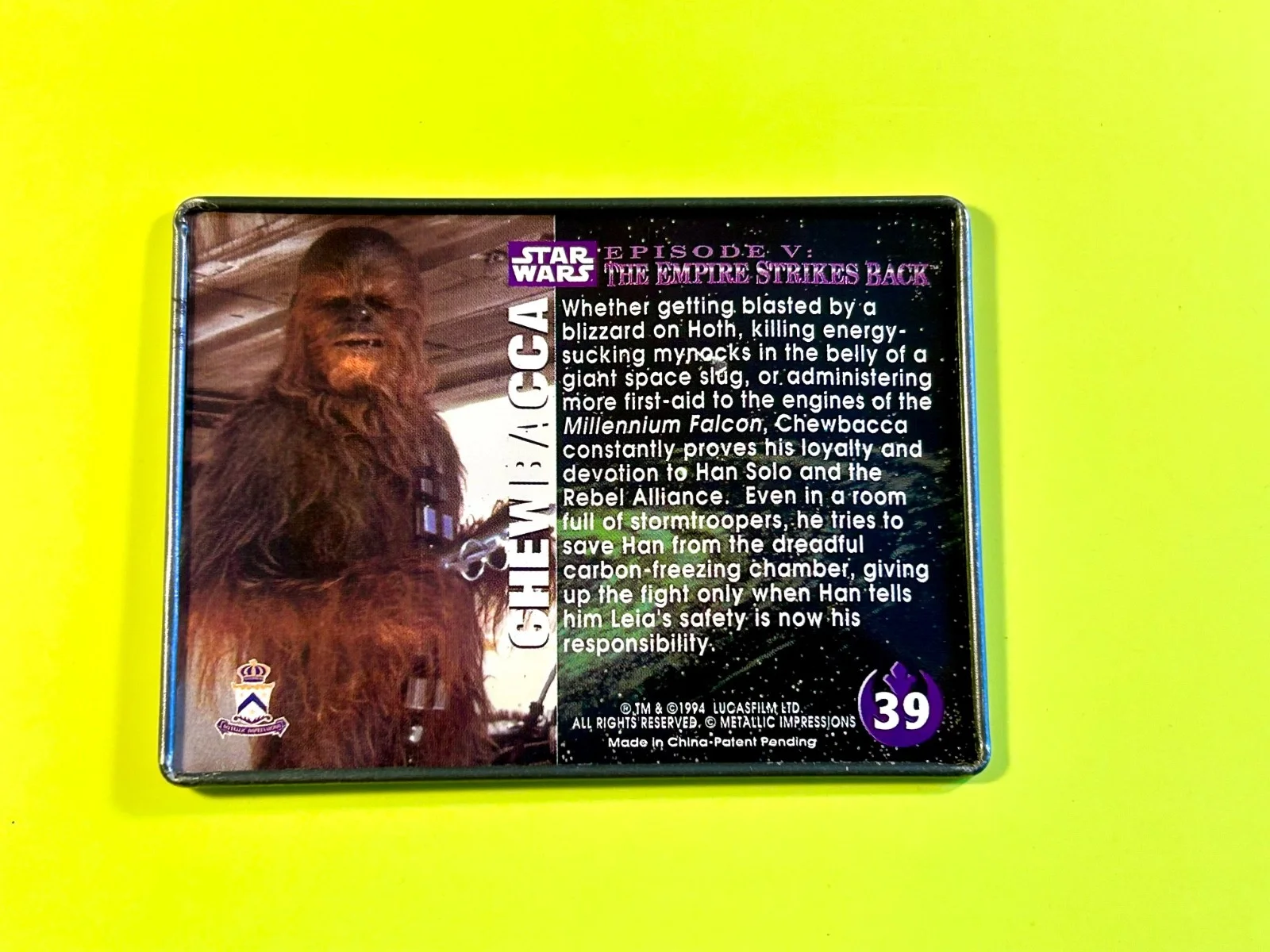 Peter Mayhew — Peter Mayhew Chewbacca Signed Autograph Card - Star Wars: Empire Strikes Back, image 3