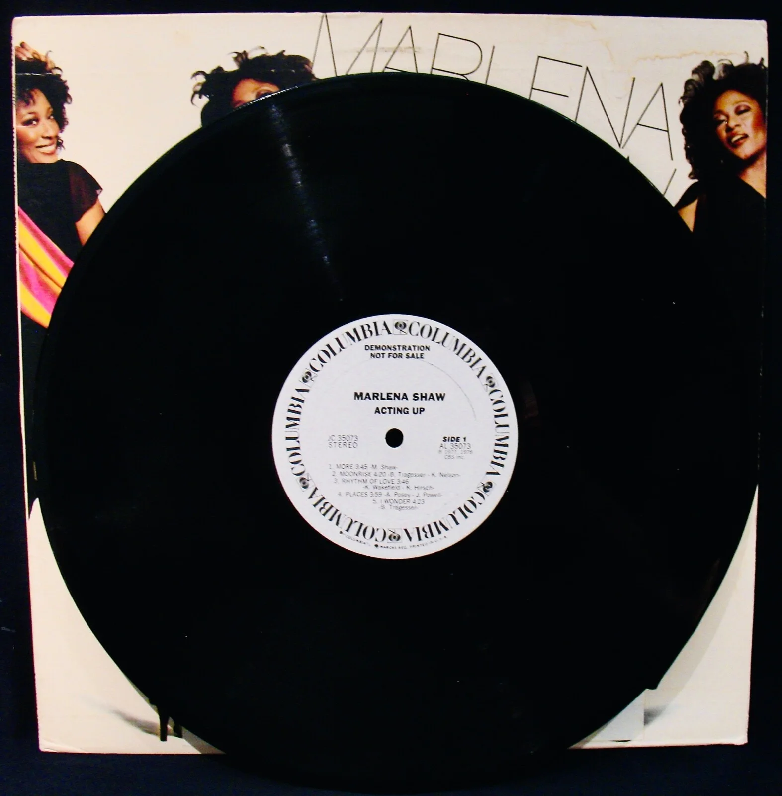MARLENA SHAW: Acting Up~Signed Funk & Soul Promo Album-COLUMBIA #JC 35073, изображение 2