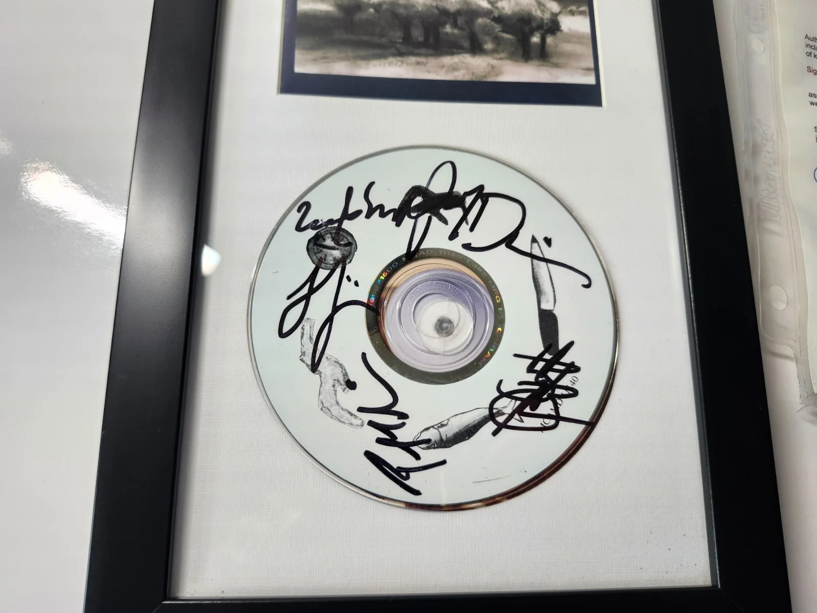 GORD DOWNIE — THE TRAGICALLY HIP JSA SIGNED CD DAY FOR NIGHT COA AUTHENTICATED FRAMED 5 AUTOS, image 4