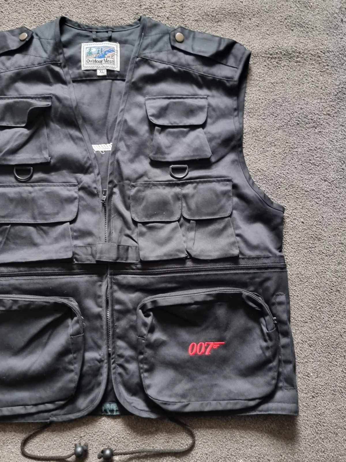 Vintage 1999 James Bond 007 The World Is Not Enough Promo Utility Vest XL, изображение 3