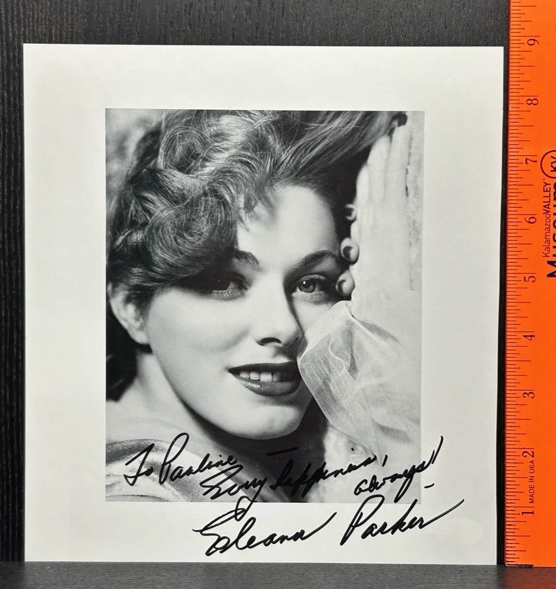 Eleanor Parker — ELEANOR PARKER SIGNED 9" MAGAZINE PHOTO Original Autograph JSA Sound of Music, изображение 2