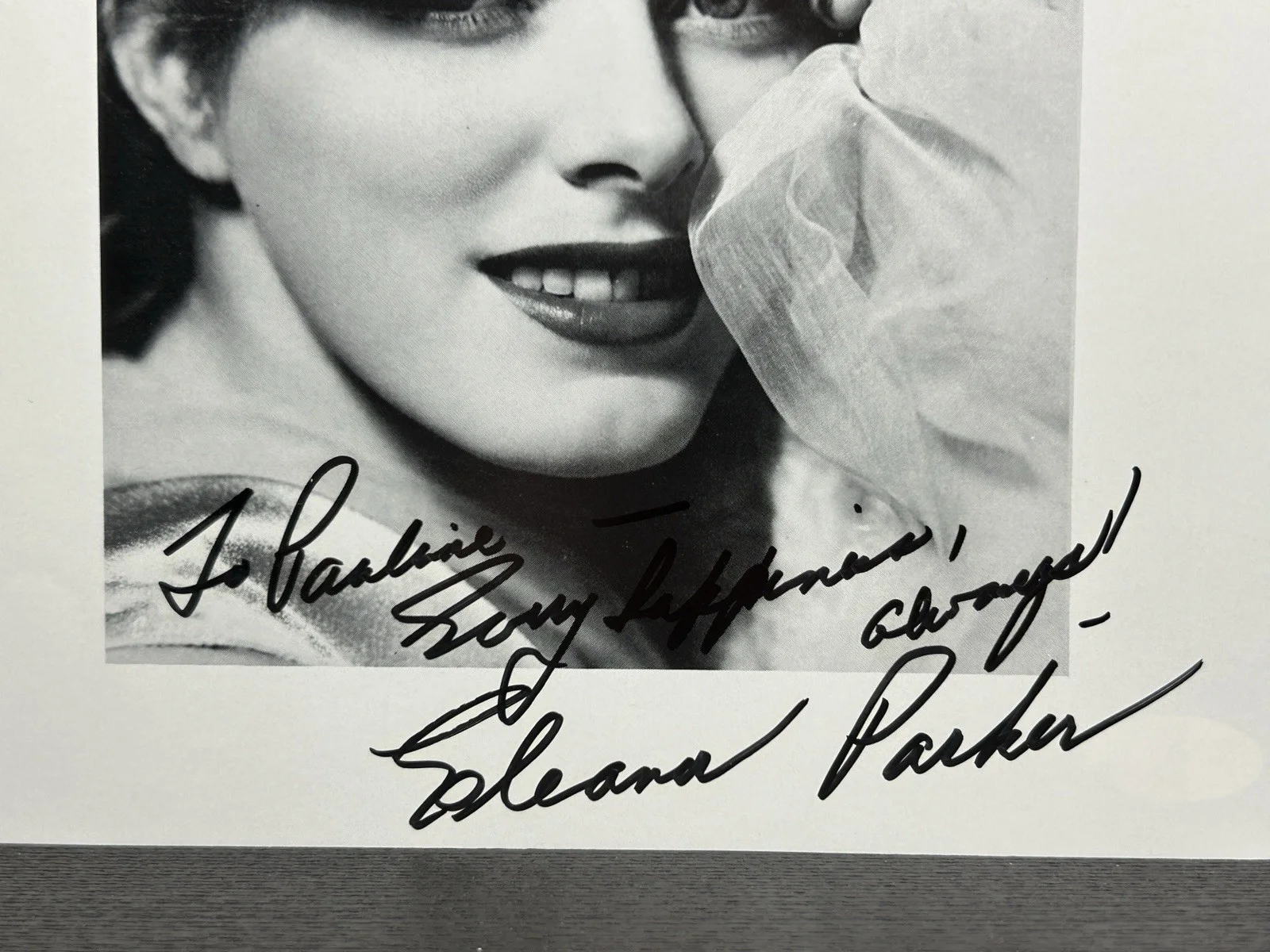 Eleanor Parker — ELEANOR PARKER SIGNED 9" MAGAZINE PHOTO Original Autograph JSA Sound of Music, изображение 3
