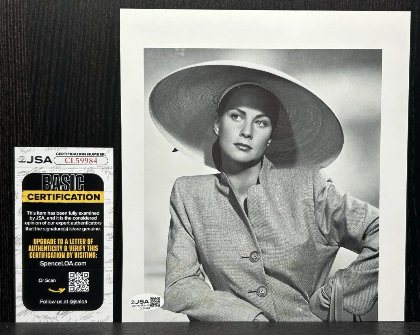 Eleanor Parker — ELEANOR PARKER SIGNED 9" MAGAZINE PHOTO Original Autograph JSA Sound of Music, изображение 4