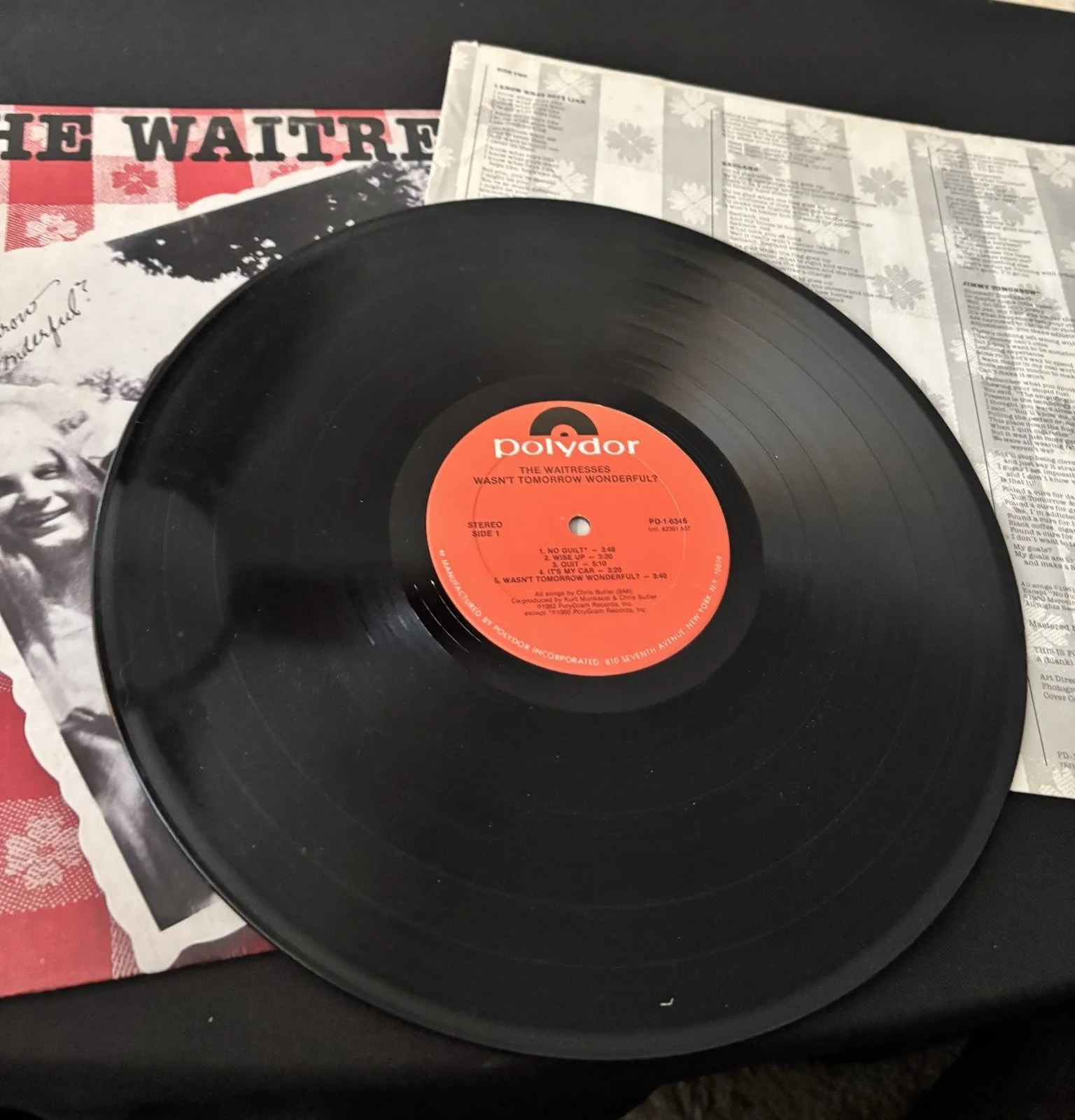 The Waitresses Wasn't Tomorrow Wonderful? Original LP Vinyl Record, изображение 4
