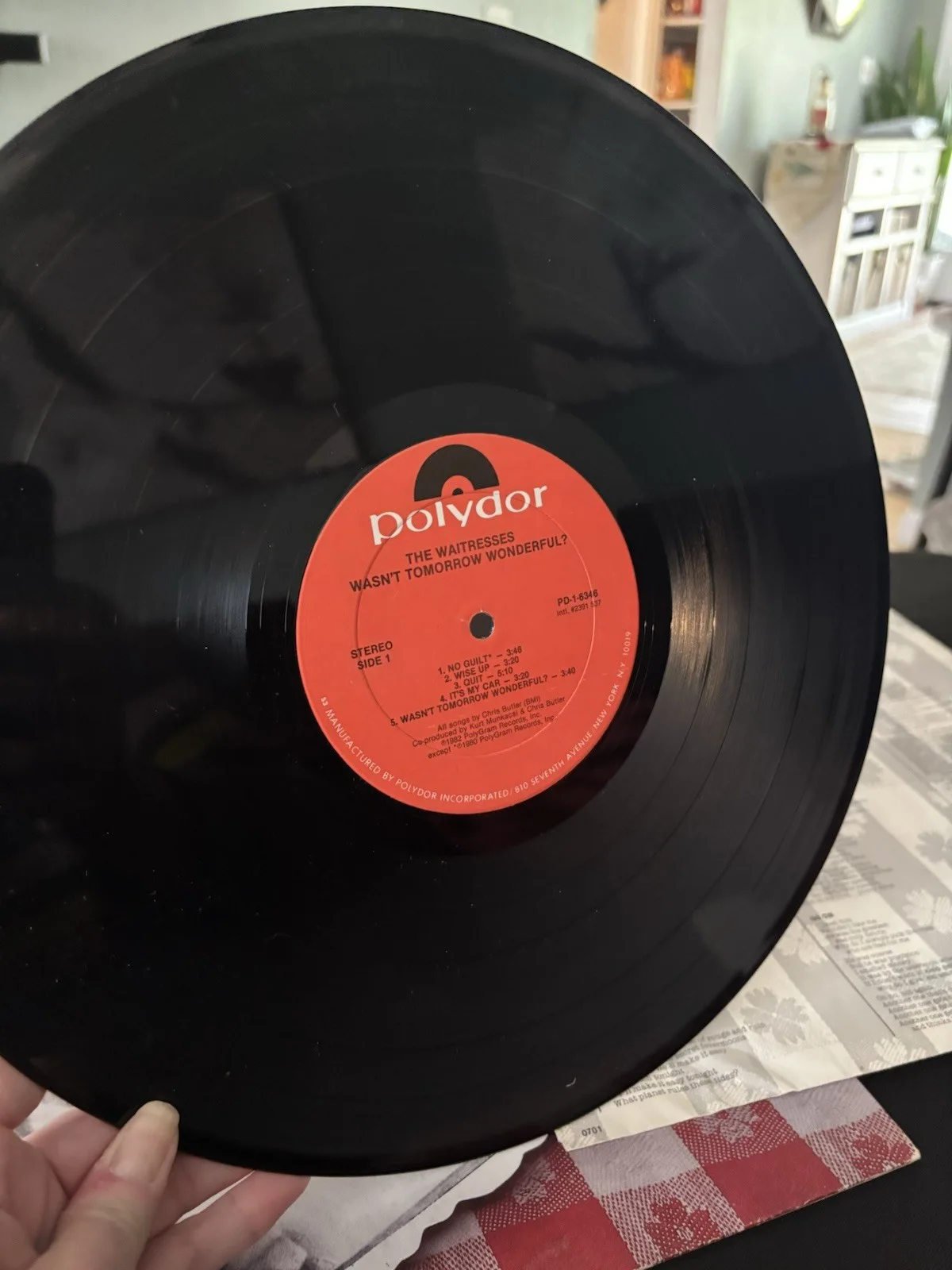 The Waitresses Wasn't Tomorrow Wonderful? Original LP Vinyl Record, изображение 5