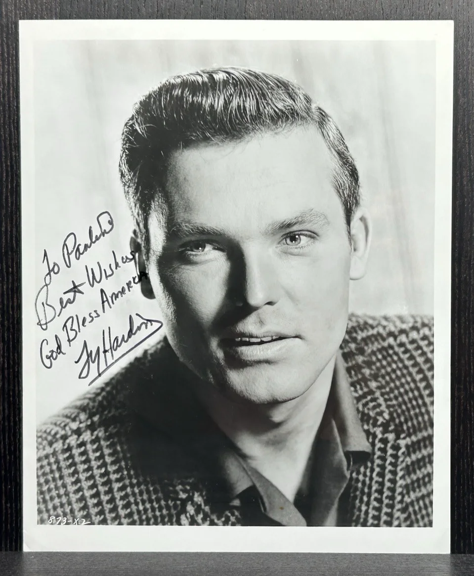 Ty Hardin — TY HARDIN HAND SIGNED 8x10 PHOTO Original Authentic Autograph JSA COA "Bronco", image 2