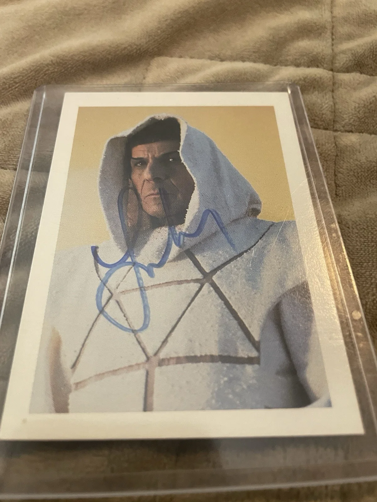 william SHATNER & leonard NIMOY signed cards (ungraded), изображение 3