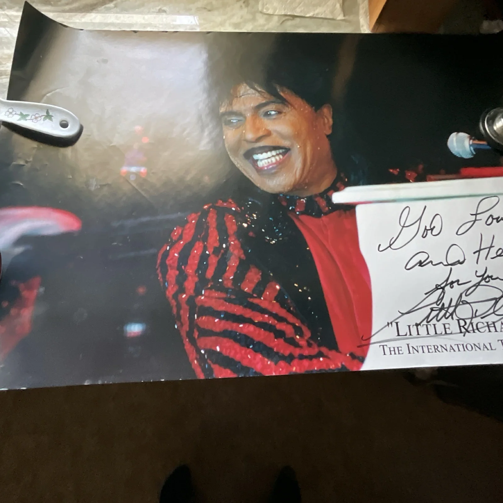 Little Richard Signed Original Music Poster PSA/DNA Authenticated, image 2