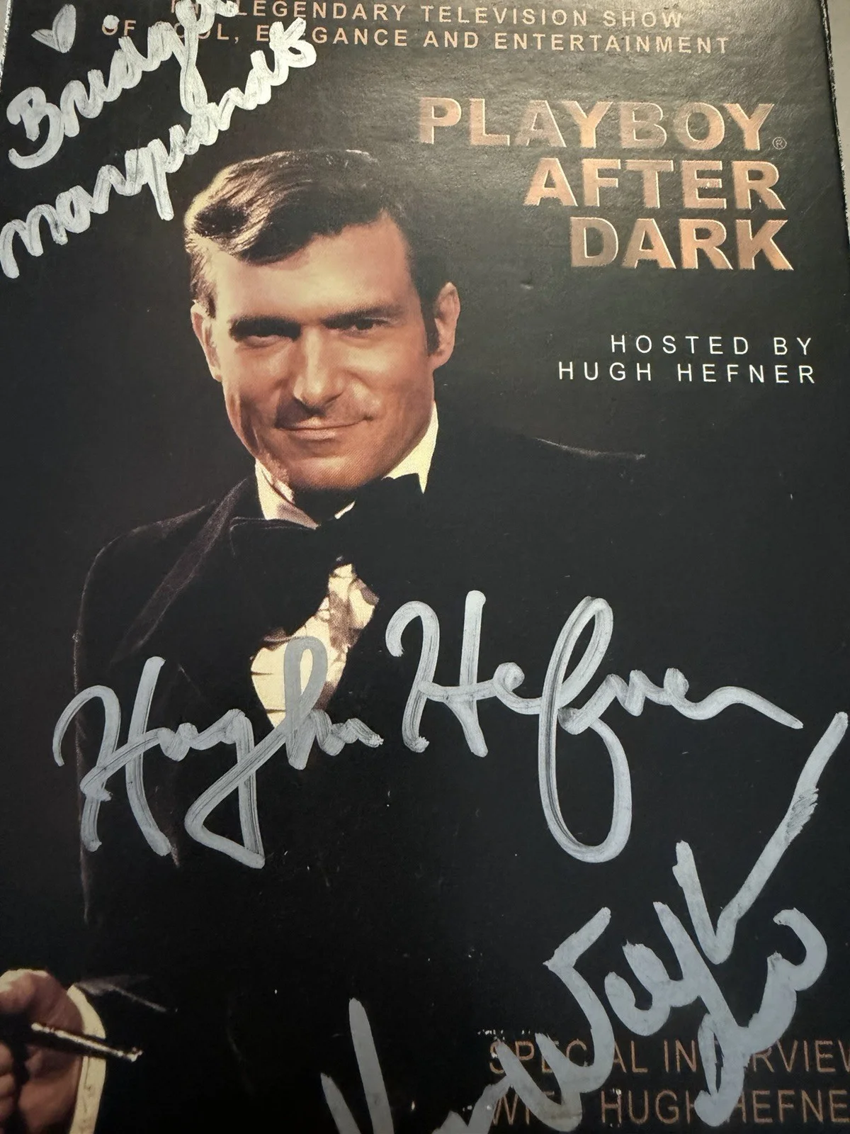 HUGH HEFNER PLAYBOY GIRLS MULTI SIGNED AUTOGRAPH DVD COVER AUTHENTIC RARE L@@K, изображение 3