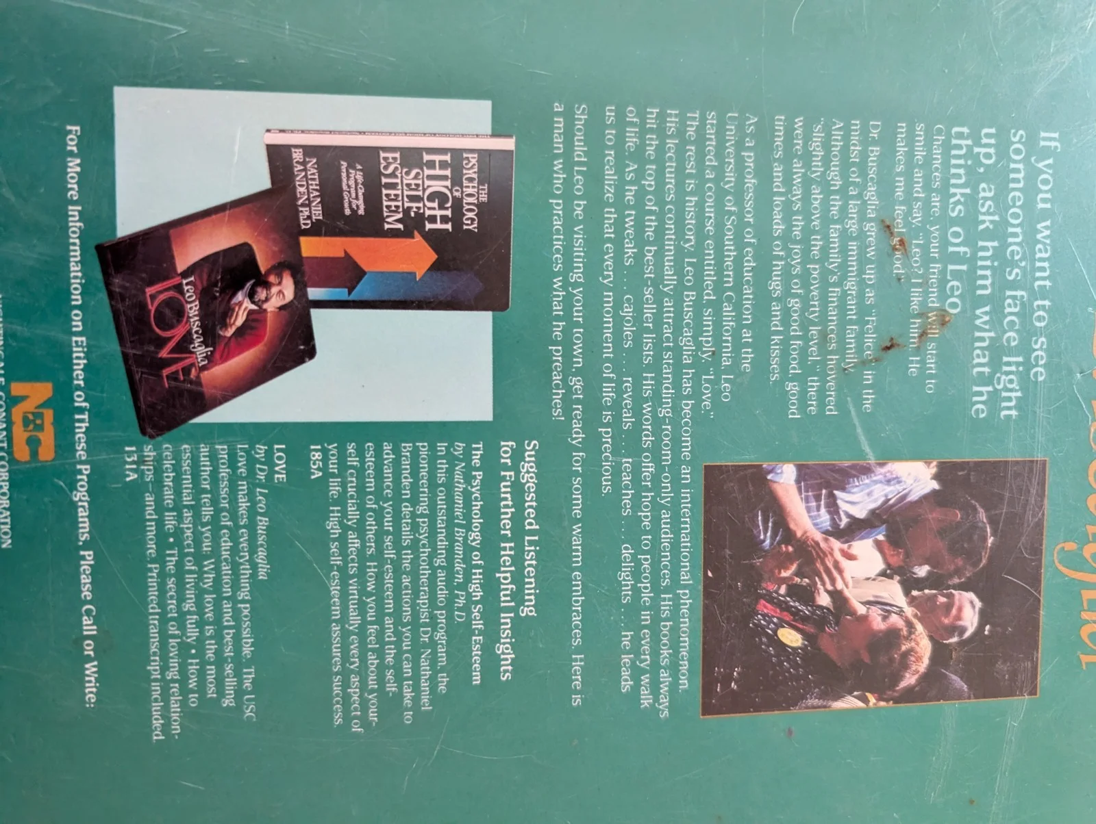 Leo Buscalia — leo buscaglia love Signed Cassette Tape Collection, image 4
