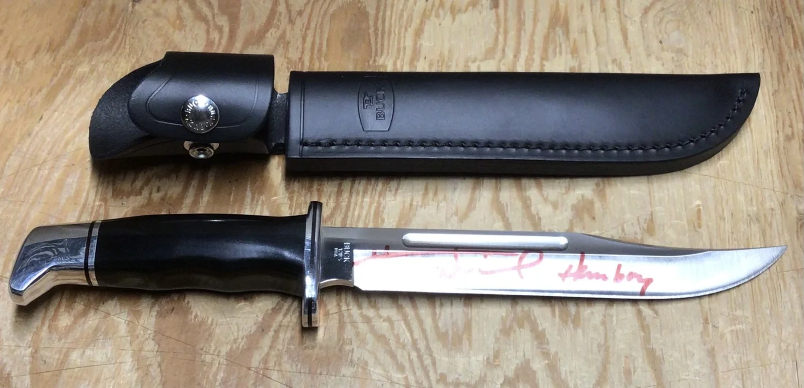 Henry Winkler — Henry Winkler Autographed Signed Buck 120 Knife Scream Ghostface Himbry Beckett, изображение 3